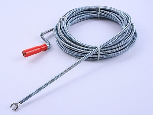 Rohrreinigungswelle Rohrreinigungs Spirale Abfluß Rohrreiniger mit Klaue 2 Längen (5 Meter)