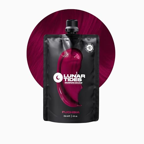 Fuchsia Pink, semi permanent hair dye pink - 118 ml - Lunar Tides