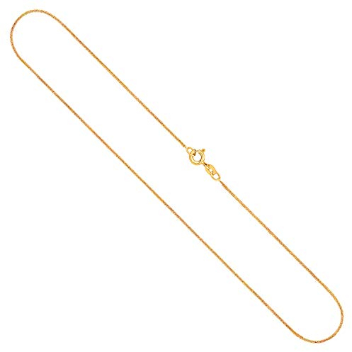 EDELIND Goldkette, Ankerkette flach Gelbgold 333/8 K, Länge 40 cm, Breite 1.2 mm, Gewicht ca. 1.4 g., NEU