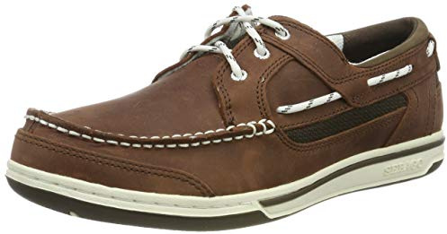 Sebago TRITON THREE EYELETS NBK, Scarpe da Barca, Uomo, Marrone (Brown/Dark Brown 983), 46 EU