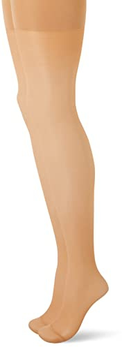 Nur Die 2er Pack Bauch-Beine-Po 20 DEN Shaping-Strumpfhose formt Bauch, Oberschenkel & Po transparente matte Feinstrumpfhose breiter Komfortbund Damen, amber, M