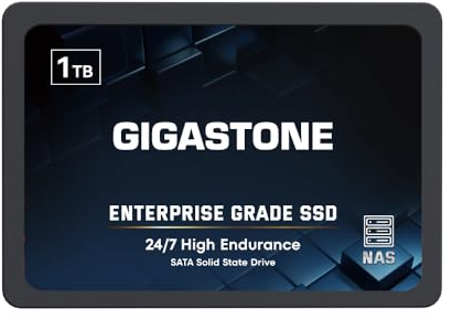 Gigastone 1TB NAS SSD Drive 24/7 Durable TLC High Endurance RAID Data Storage Network Attached Storage 2.5 SATA Internal Solid State Hard Drives