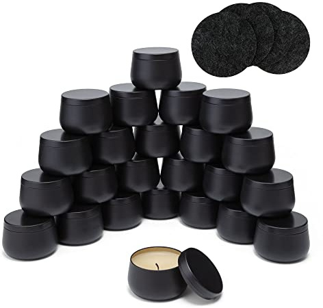 Quikobo Set di 24 barattoli per candele da 150 ml, per realizzare candele o fai da te