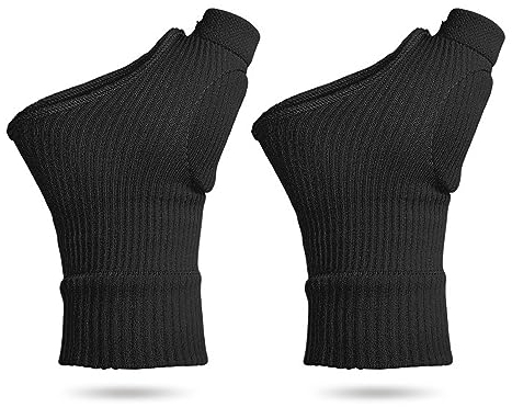 Therapeutische Kompressionshandschuhe für Arthritis,Daumenbandage Rechts und Links mit Gel,Atmungsaktive Handgelenkstütze,Elastische Fingerloser Handschuh zur Linderung von Schmerzen, Daumen,Gelenken