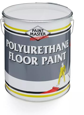 Polyurethane Floor Paint: Industrial-Strength Durability for Any Space - Resilient Coating for Heavy Traffic and Harsh Conditions (Polyurethane Floor Paint - White, 1L)