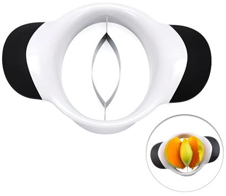 Affettatrice per mango con lama in acciaio inox, strumento di rimozione con manico antiscivolo, super grande, divisore per mango