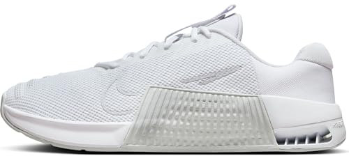 Nike Metcon 9 Men's Training Shoe DZ2617, White Pure Platinum White Pure Platinum, 10 UK