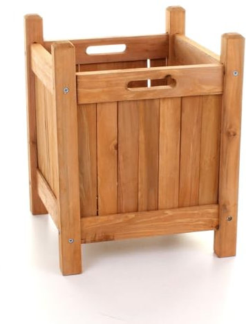 Unibos | Wooden Garden Planters Flower Plant Pot Window Box | Planting Outdoor Display Flower Ornament Lawn Patio Porch Decor Wooden Design Decorative Garden Feature | For Plants & Shrubs