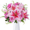 Zythrem Artificial Lilies Flowers Realistic Fake Lilies Mix Orchids Faux Spring Flowers Artificial Lily Flowers Bouquet Silk Decorative Flower for Wedding Party Table Home Hotel Office Decoration