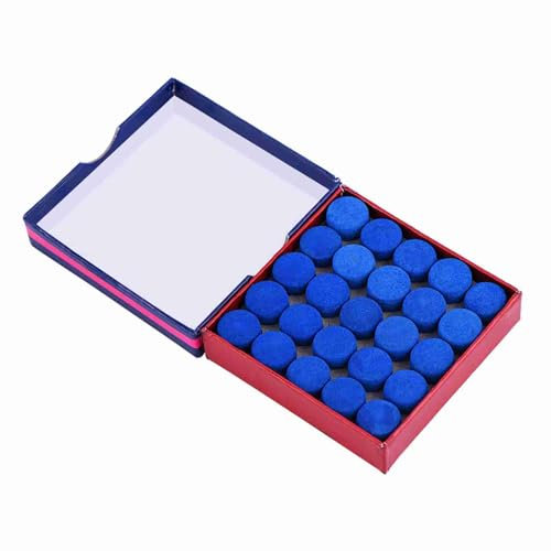 Kavolet 50 Stück Lot Blauer Kleber auf Einlagiger Billard-Pool-Snooker-Queue-Spitze für Snooker-Queues (13mm)