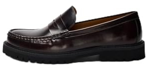 SELECTED MEN Loafer, Slhhugo Leather Plain Penny Mocassini Uomo, Demitasse, 45 EU