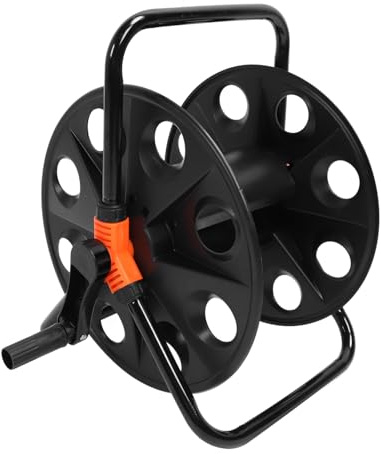 Bobina del tubo da giardino, supporto per tubo d'acqua da 50 m/164,0 piedi di grande capacità rullo carrello a tubo multifunzionale per il giardino da giardino