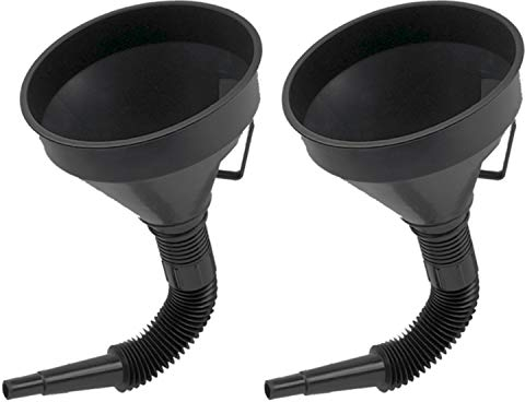 U-BCOO Entonnoir à huile multifonction en plastique avec buse d'extension flexible pour voitures et motos, huile moteur, liquide, diesel, kérosène et essence (2 pièces)