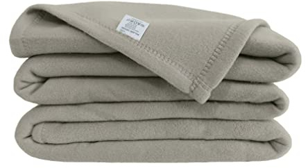 Poyet Motte Manta de Forro Polar, Poliéster, Gris Acero, 240 x 260 cm