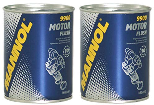 MANNOL Motor Flush, Engine Cleaner to be used prior to Oil Change, 350ml X2