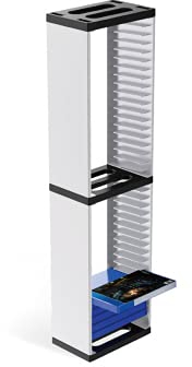 Queen.Y Game Disc Box Lagerregalhalter Hochwertige Qualität Langlebig für PS5 Speicherregal Halten 36 Stück Game Discs