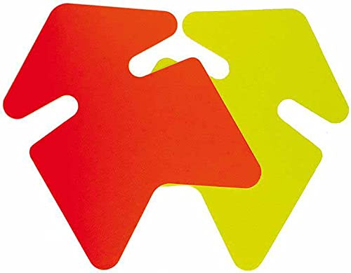 APLI 100407-25 FLECHES CARTON FLUO JAUNE/ORANGE 16x24CM