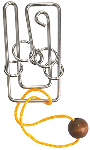 Logica Spiele Art. Labyrinth von Kreta - Geduldspiel aus Metall - Schwierigkeit 4/6 Extreme - Reiseserie