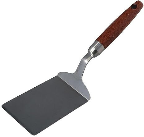 hobbyme Edelstahl Square Head Steak Kochen Spatel Holz Griff Pizza Grillschaufel Pfannkuchen Rindfleisch Turner Scraper BBQ Utensilien Für Küche