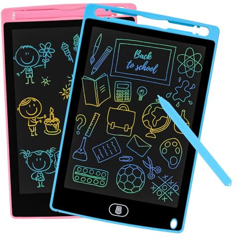 LCD Writing Tablets YFOPEN 2 Pack - Innovative 8.5-inch : Interactive Educational Drawing Tablets for Kids 3-8 Years Old, Colorful Doodle Pads for Creative Learning and Play