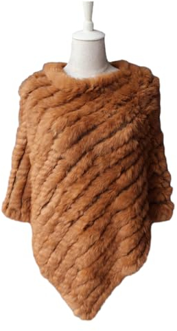BEALIFE Mode Accessoire Schal für Damen, einfach zu tragen, bequemer Winter Fell Schal, Polyester Wickelmantel Schal, Strickschal, orange