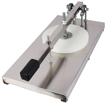 PreAsion 7.9Inch Pizza Dough Press Machine Stainless Steel Household Pizza Press with Plate Portable Commercial Dough Chapati Sheet Pizza Kitchen Dough Maker Tool