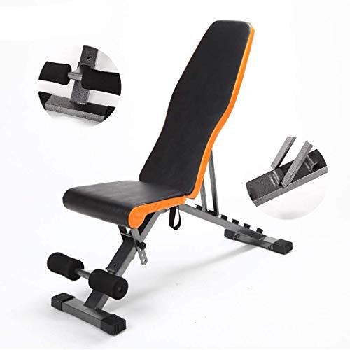 asdchZen Banc De Musculation Banc De Musculation Haute Capacité sans Écart Série De Bancs Réglables Banc De Musculation Réglable Banc Plat/Incliné/Décliné Pliable, Parfait pour L'
