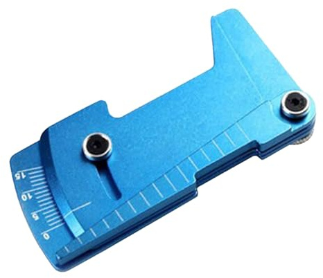 Regla de coche RC, herramienta de medición multiángulo, Regla ajustable para automóvil resistente a la abrasión, Medidas de precisión de la herramienta de regla portátil para proyectos de modelos RC