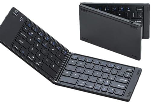 Clavier Sans Fil Pliable – Clavier Pliable Portable | Périphérique D'entrée Sans Fil Rechargeable | Outil De Type D'entrée Pliable À Faible Bruit, Pour Ordinateur Portable, Tablette, Smartphone, Homme