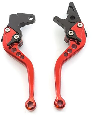 HATSVTGR Per Aprilia SX125 SX 125 2021 2022 2023 2024 Accessori Per Moto Leva Freno Frizione Regolabile Corta E Lunga(147mm Rosso)