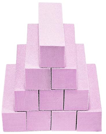 Blocchi di file a 4 lati in spugna per unghie, levigatura, levigatura, lucidatura, strumenti artistici per manicure, 10 pezzi