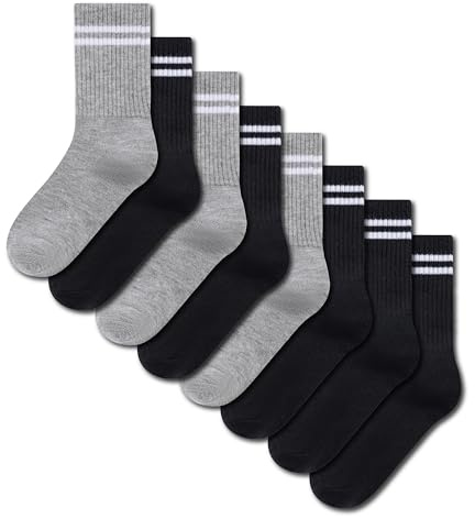 Boys TEW 8 Pack Sports Ankle Socks - UK 4-6/EU 37-40 - Assorted