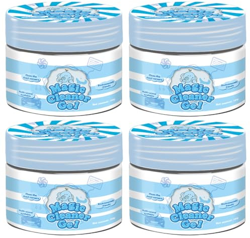 HoveeLuty Car Cleaning Gel 4Pcs Sticky Scented Car Cleaning Putty for Air Vent, Cup Holder & More, Portable Reusable Multi-Purpose Interior Cleaner for Keyboard, Electric Fan & More Supplies