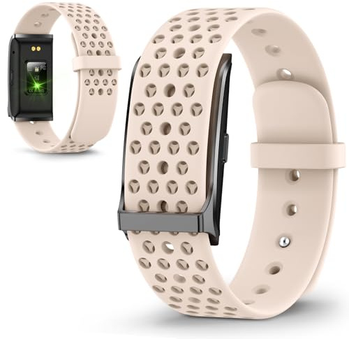 Yanmis Health Fitness Tracker, Bärbar Smart Armband för Män Kvinnor, 127 Sportlägen, Sömnmonitor, 10m Vattentät, Samtalspåminnelse, Väckarklocka, Fotokontroll (PINK)