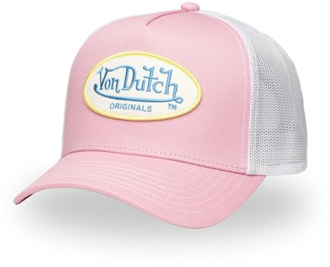 Von Dutch Cappellino da bambino Origin, Cappello Trucker Ragazzo e Ragazza, Regolabile da Snapback, Rosa Taglia TU