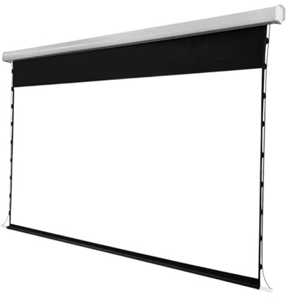 Pantalla de proyector motorizada, 92 pulgadas, relación 16:9, instalación de pared/techo interior, material NanoWhiteSoft