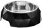 HUNTER KIMBERLEY Melamin-Napf, Futternapf, Trinknapf, für Hunde und Katzen, mit Edelstahlnapf, 160 ml, schwarz
