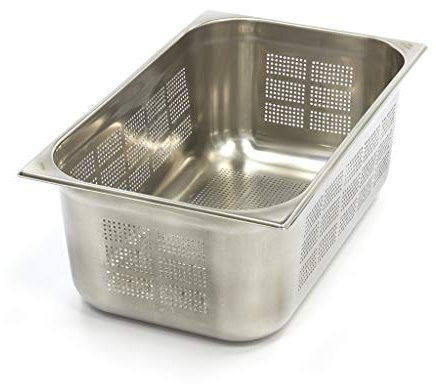 Maxima Contenitore GN forato – 1/1 GN – Acciaio inossidabile – 530 x 325 mm – profondità 200 mm