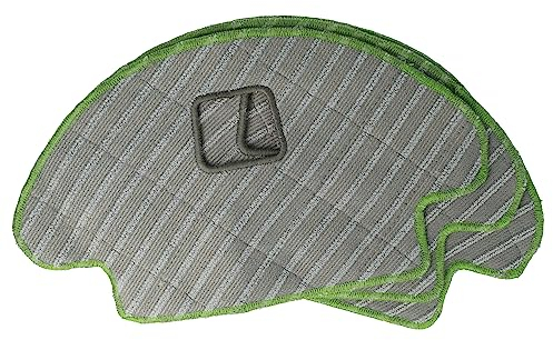 vhbw Wischtuch Set (3-tlg.) Parkett Fliesen kompatibel mit iRobot Roomba Combo Wischroboter, Putzroboter - Nasswischtuch, Mikrofaser-Pad, 18 x 14,5 cm
