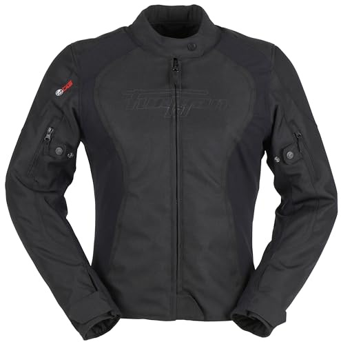 Furygan ODESSA -Blouson moto homologué Femme toutes saisons Protection D3O - Ventilé Ventilation Etanche - Poches de rangement - Raccordement pantalon