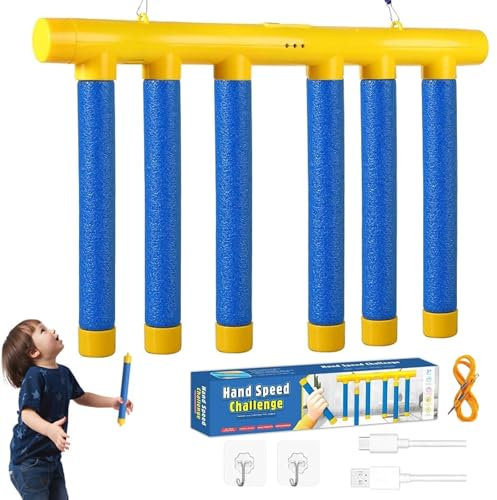 Tangdudu Catching Sticks Games, Falling Sticks Catching Game, Drop Stick Reaction Game Toy, 3 Dropping Speeds Quick Reactions Training Toy, Indoor Interactive Games