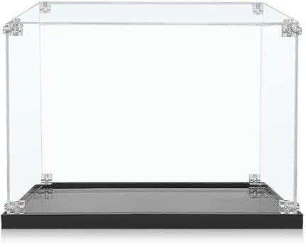 ICUANUTY Vitrina acrílica para casa del árbol Lego Ideas con 3 cabinas y hojas, 21318, almacenamiento y organización a prueba de polvo para vitrina Lego, 45 x 50 x 40 cm (solo funda de pantalla)