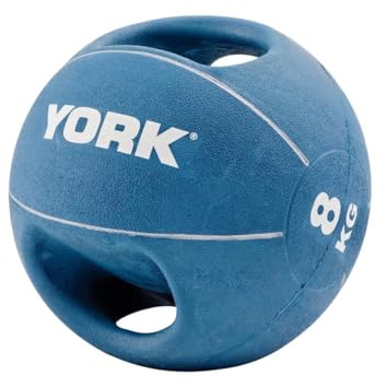 8kg York Barbell Dual Grip Medicine Balls