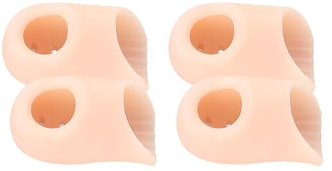 Amagogo 4 protectores de puntera, protectores diarios para juanetes, fundas para, ampollas, uñas faltantes o encarnadas, para mujeres y hombres, Piel