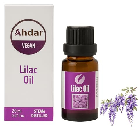 20ml Olio di Lillà Naturale 100% – 98% Olio di Lillà + 2% Olio Vettore– Naturale e Senza Additivi – Qualità Premium per Aromaterapia, Diffusore, Massaggi e Profumazione Ambiente (Lillà)