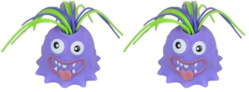 HOIXZCS Lot de 2 Jouets addictifs Monstres et CIE pour Enfants : libérez Le Monstre Qui sommeille en Vous à Chaque Traction. Déballez et produisez Un Son, Violet