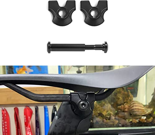x xotic tech Seatpost Saddle 7x10 Clamp Ear + Ti Bolt Kit for Carbon Rail, Compatible with Specialized S-Works