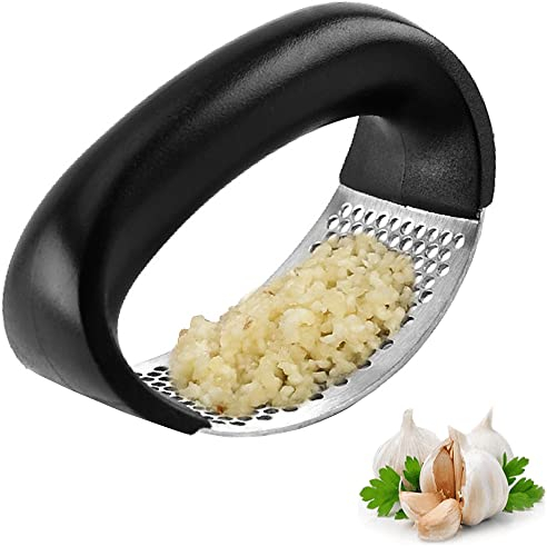 Genérico Pressa aglio manuale - Frantoio per aglio e verdure per la cucina | Spremiagrumi aglio - Pratico utensile da cucina | Tritatutto - Pressa - Schiacciapatate | Inossidabile, 07080