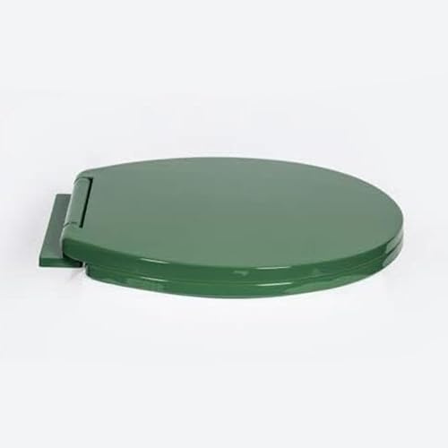 Yorkshire Homeware Quick Close Toilet Seat | Bathroom Seats Oval Shape | Quick Release for Easy Clean Simple Top Fixing | Removable Lid for Easy Assembly, L 41-44cm x W 35cm (Dark Leaf Green)