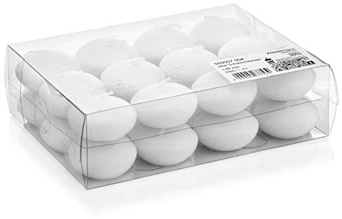 INNA-Glas 24er Set Schwimmende Kerzen Ornella, weiß, Ø 4,5cm, 4h - Teelichter